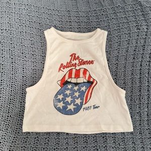 Rolling Stones Crop Tank